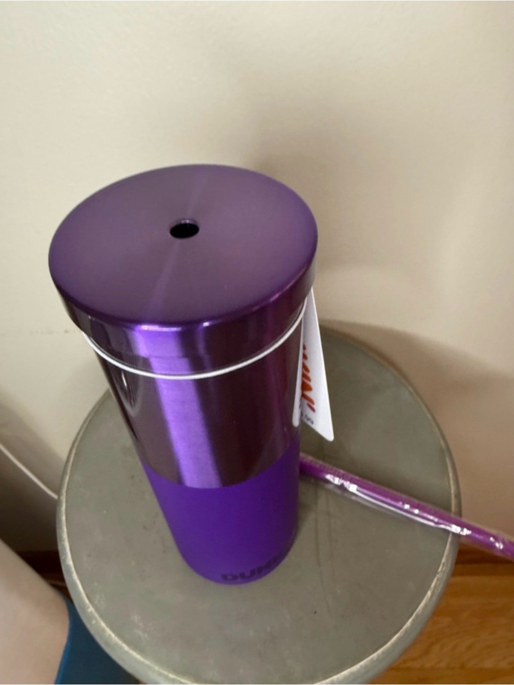 Purple Insulated Travel Tumbler - Stainless Steel Coffee Mug - Picture 4 of 4